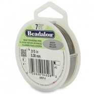 Beadalon Schmuckdraht 7 Stränge 0.38mm Bright Stainless Steel 31m